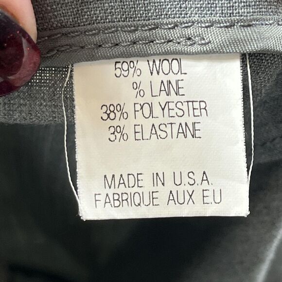 Theory Skirt Womens Two Gray Wool Blend Pencil Career Office Capsule Minimal USA - Picture 7 of 9